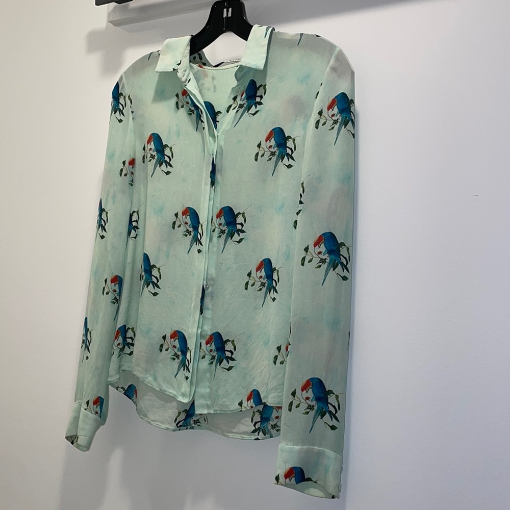 Alice + Olivia Parrot Print Top